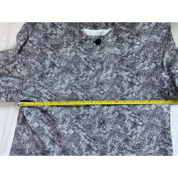 Paul Alexander 100% Silk Women's Size 10 Button Down Jacket Blouse Korean Floral - Picture 4 of 11